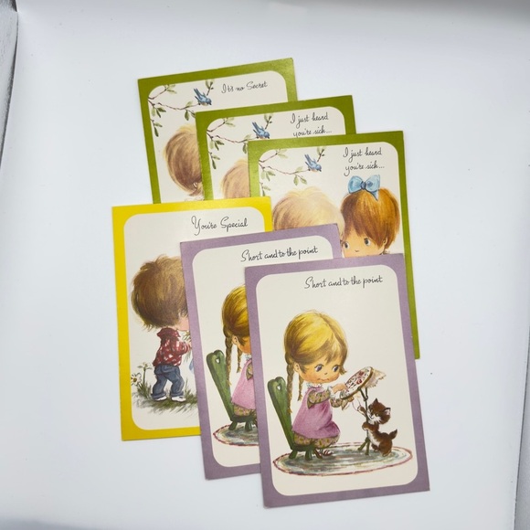 12 Vintage 70s–80s A Sunshine Card Greetings | No Envelopes | Get Well More - Picture 8 of 16